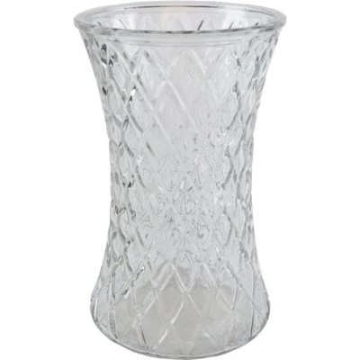 Small - Medium clear glass vase. 