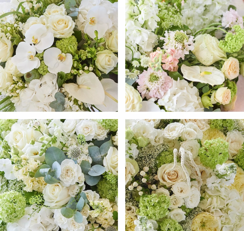 Luxury pastel hand tied bouquet with florist’s choice seasonal florals in soft neutral summer tones by Flowers by Bethany Leigh florist.